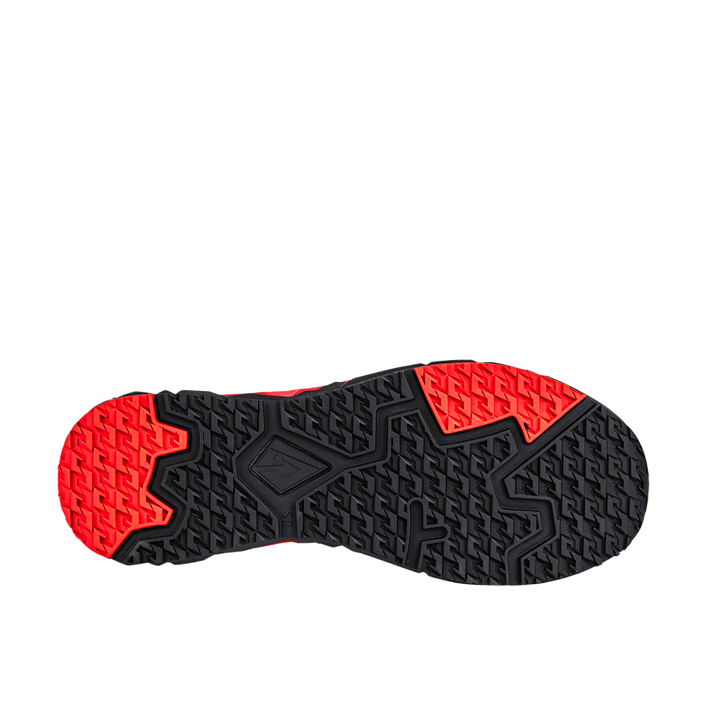 Chaussures de sécurité basses respirantes Apex Low S1PS grises et rouges