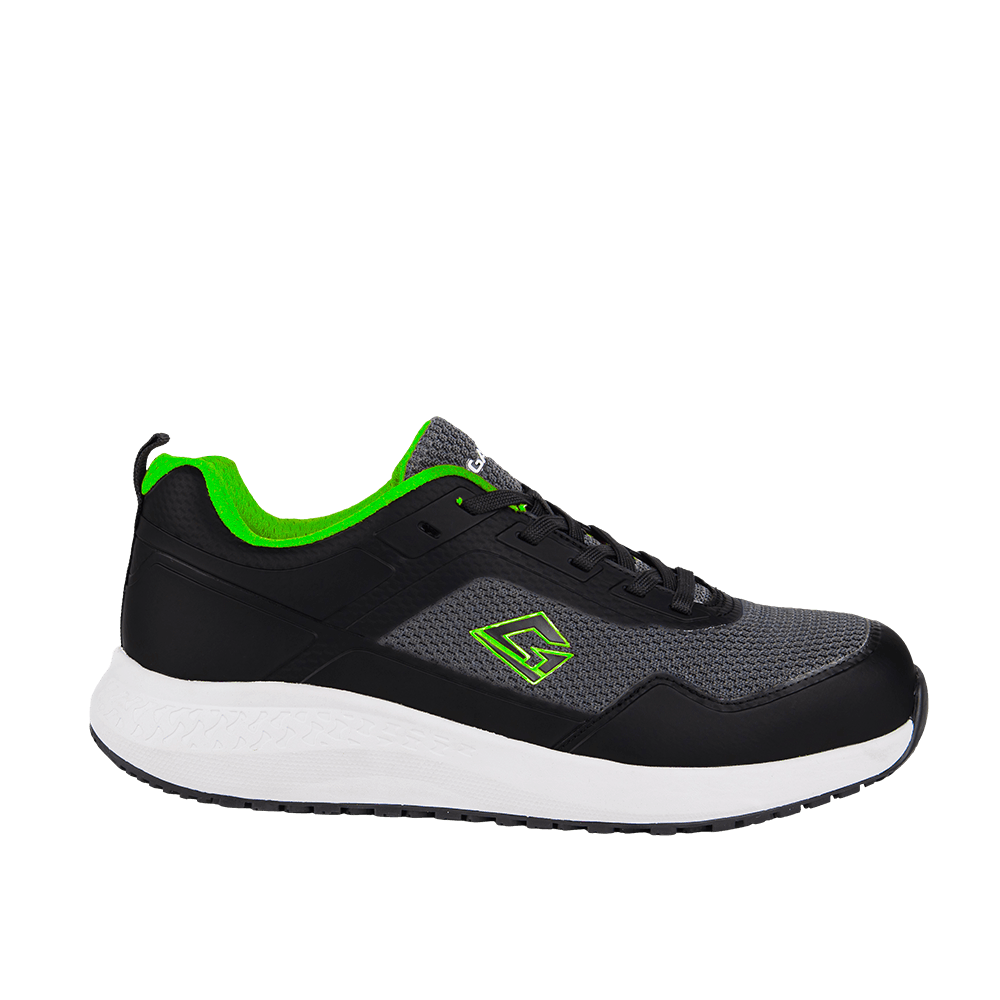 Chaussures de travail basses Sprint Low S1PS ESD Lime Black, légères et respirantes