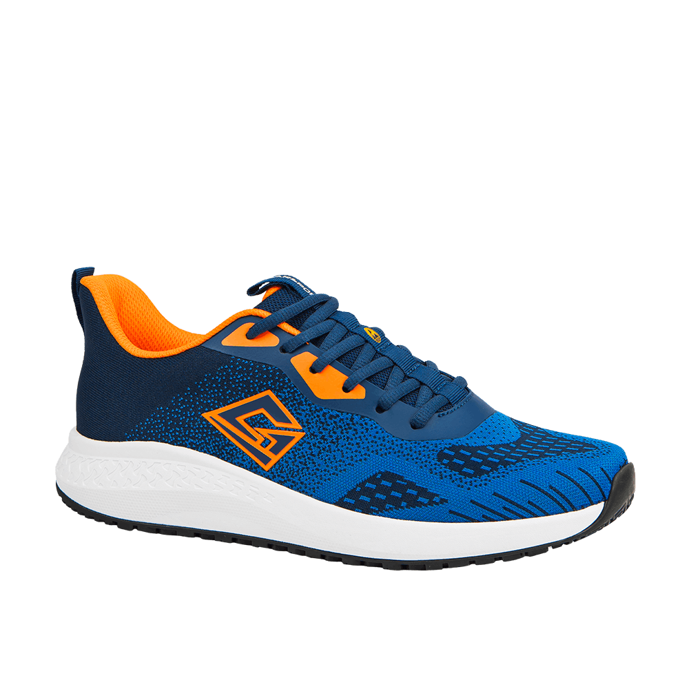Chaussure de sécurité sport Manny Low O1 ESD, bleue et orange