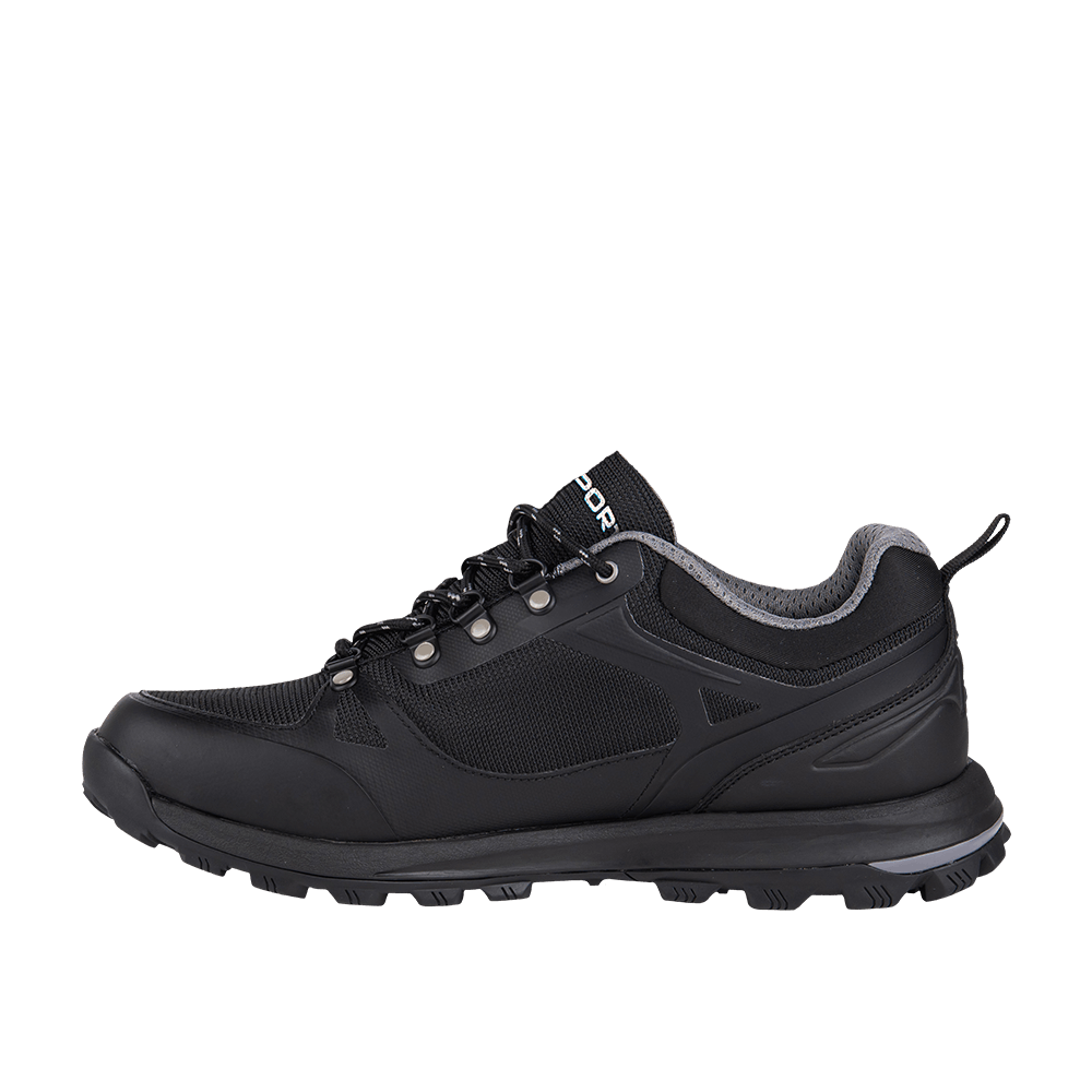 Men's Passo 1972 Low WP hiking shoes, front view with TPU reinforcements