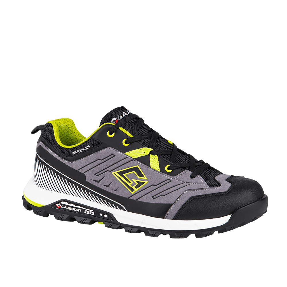 Men’s hiking shoes Sentiero 1972 Low WP grey/lime, waterproof and lightweight