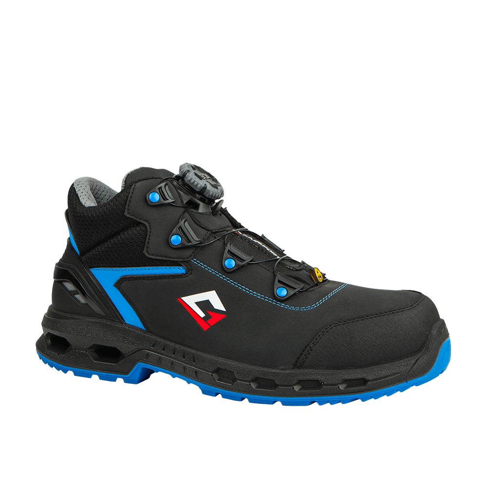 Hexa Viper Mid BOA® S3S ESD safety shoes Hexalight PU dual density sole Garsport