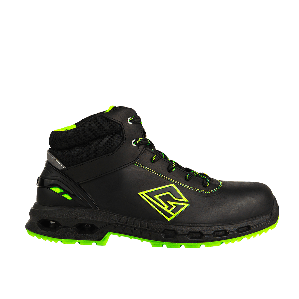 Mid cut safety boots Hexa G5000 S3S ESD buffalo leather nylon Hexalight sole