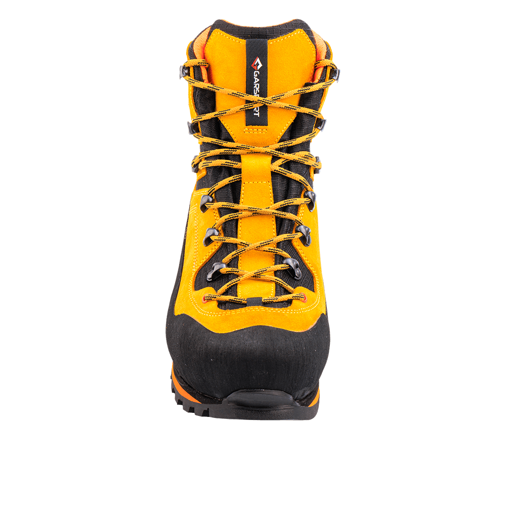 Chaussure de sécurité de montagne Sierra Mid jaune orange utilisation en milieu alpin