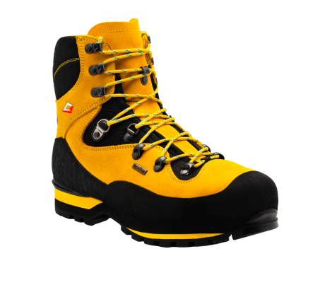 Scarpone antinfortunistico da montagna impermeabile Alpine Route Mid giallo suola Vibram Mulaz