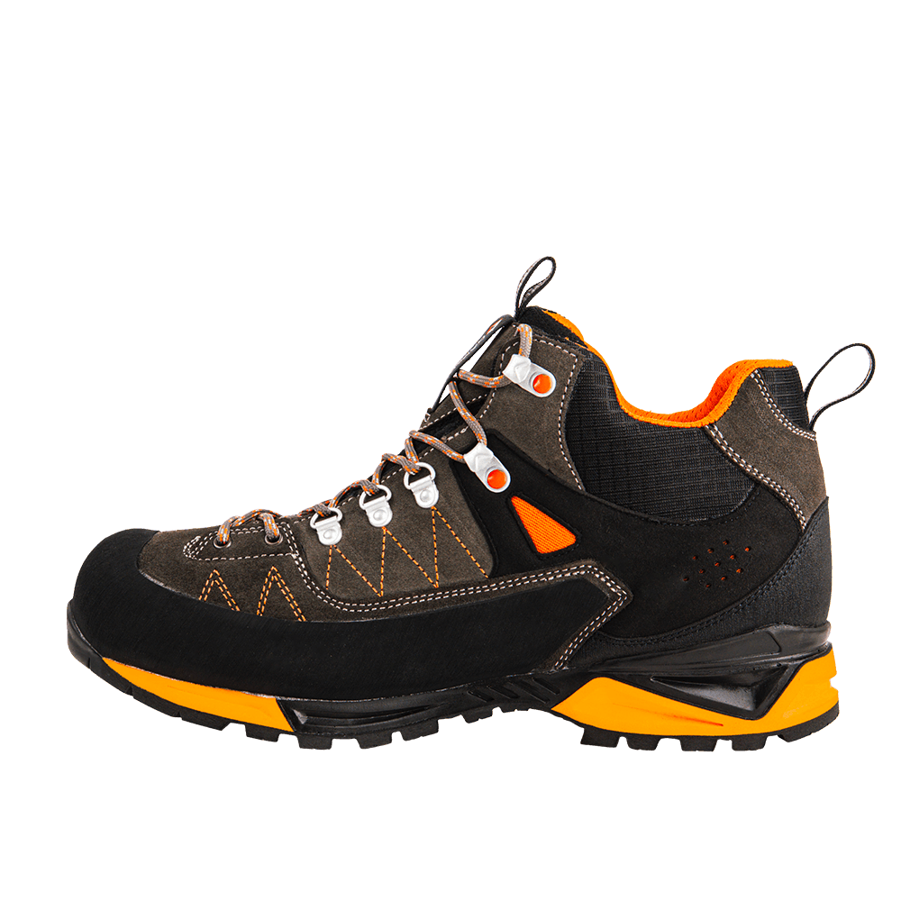 Scarponi sicurezza Mountain Tech Mid antracite arancio stabilità e protezione per cantiere e montagna