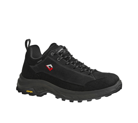 Scarpe trekking basse Giau Low nero impermeabili suola Vibram per avvicinamento