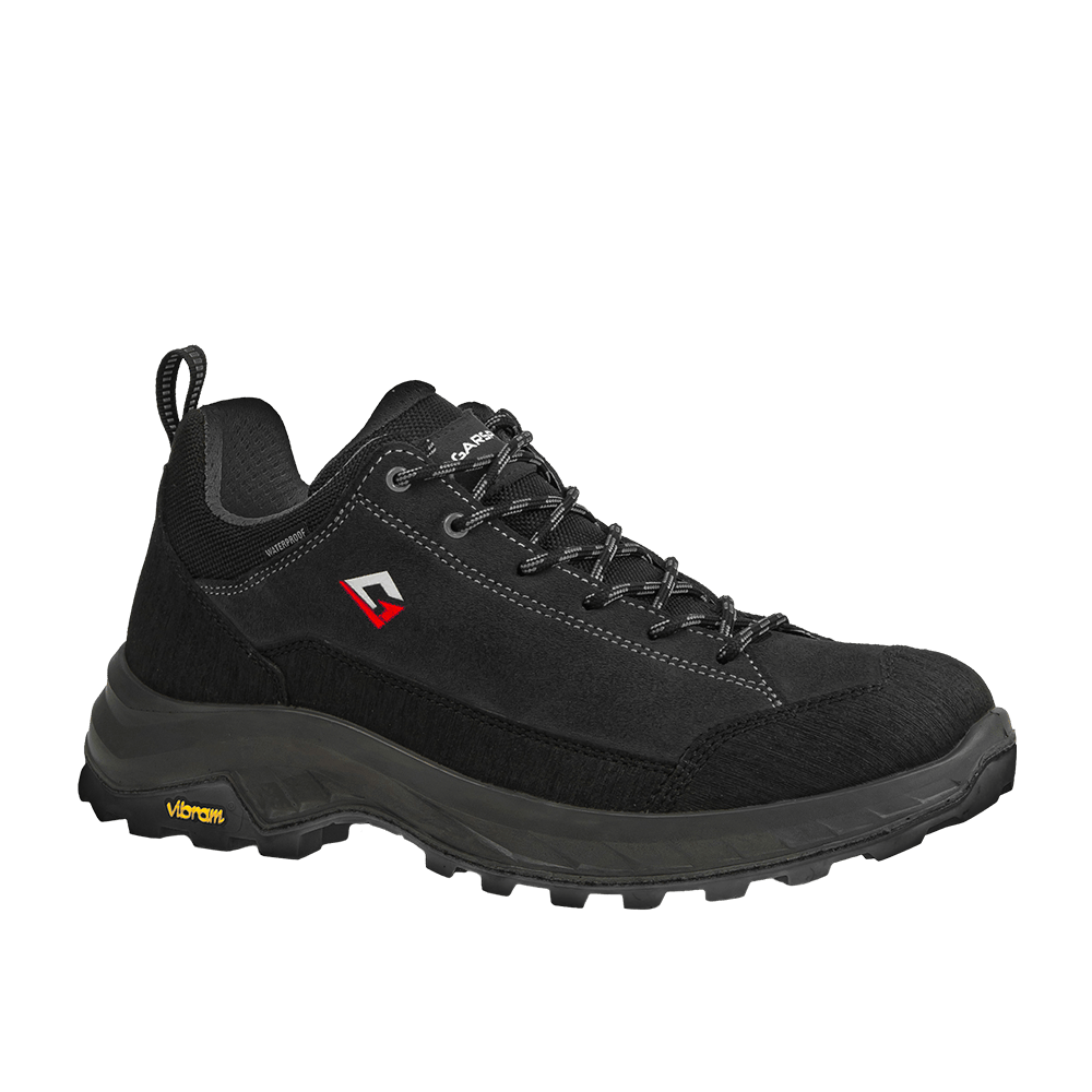 Scarpe trekking basse Giau Low nero impermeabili suola Vibram per avvicinamento