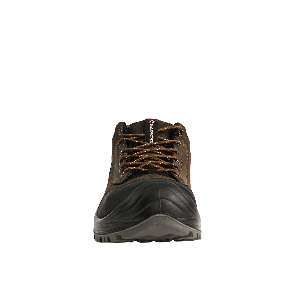 Rhino Low brown safety shoes durable leather upper for industrial use