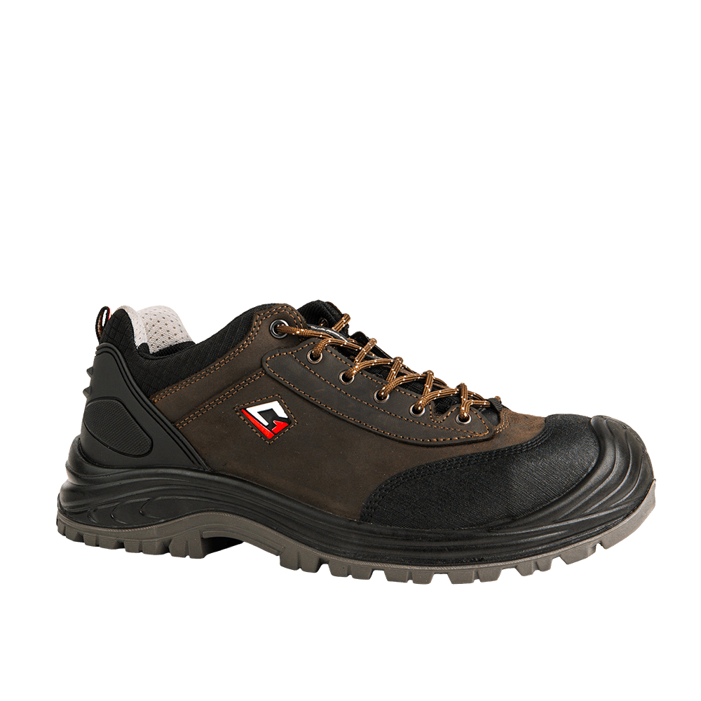 Chaussures de sécurité Rhino Low S3S marron pour travaux lourds semelle HRO