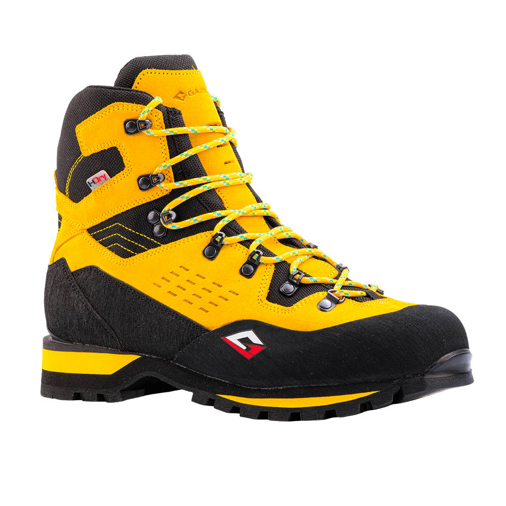 Ortles H-Dry mountaineering boots yellow black for semi automatic crampons