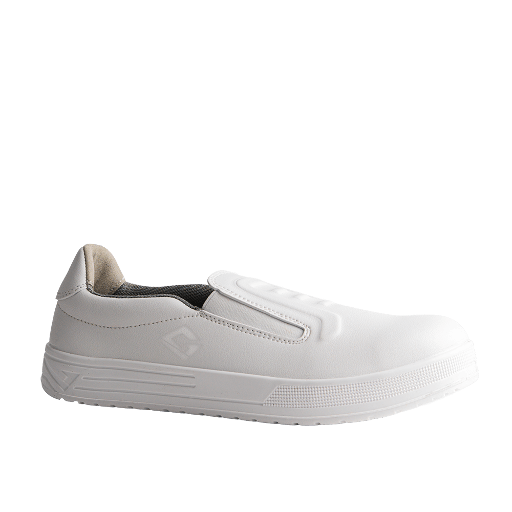 Chaussures de cuisine professionnelles Remy Low S2 blanches respirantes antidérapantes