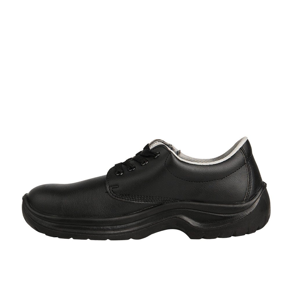 Scarpe da cucina professionali Kansas nere con lacci per chef, catering e food service