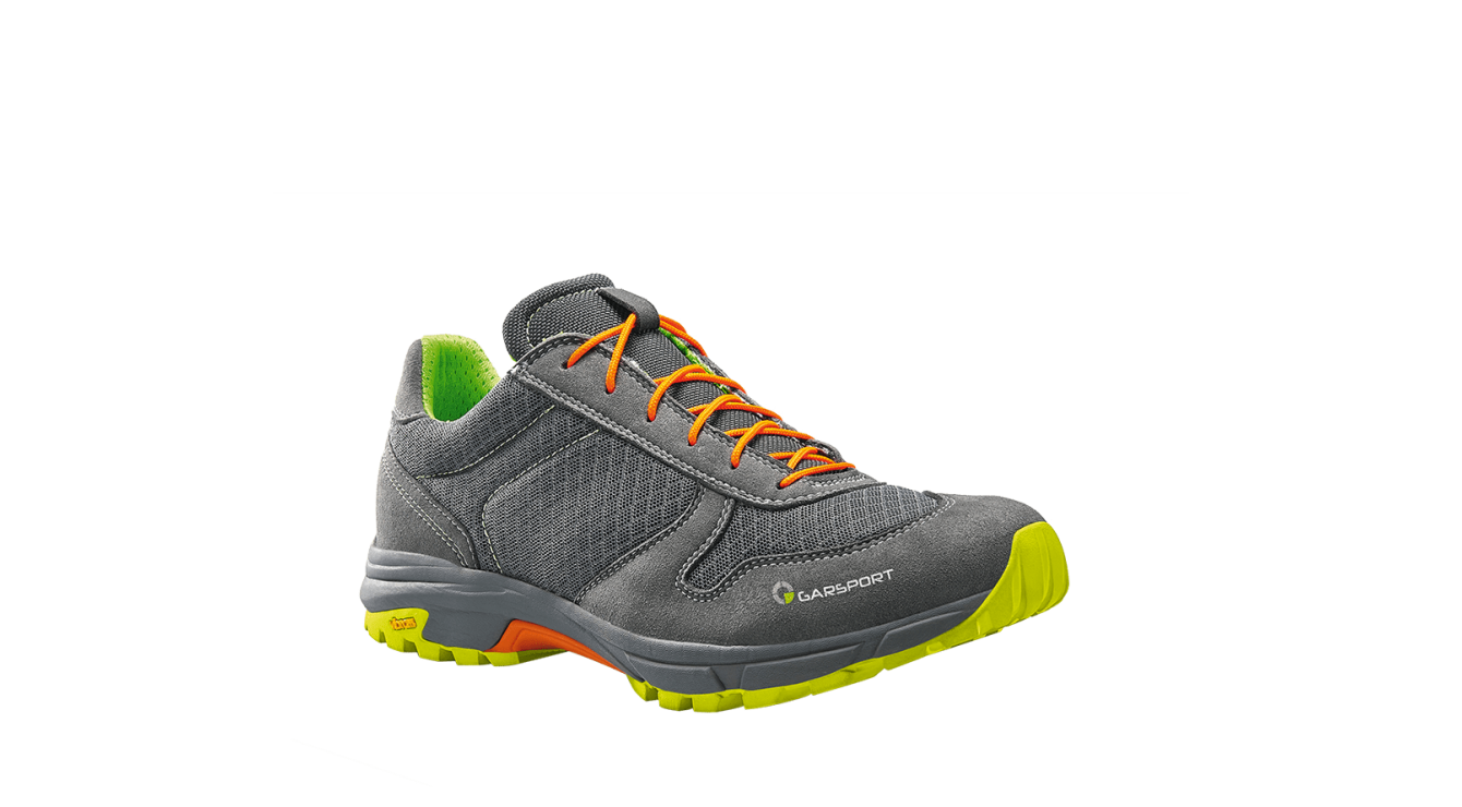 Trail running shoe in the mountains ideal for light trekking