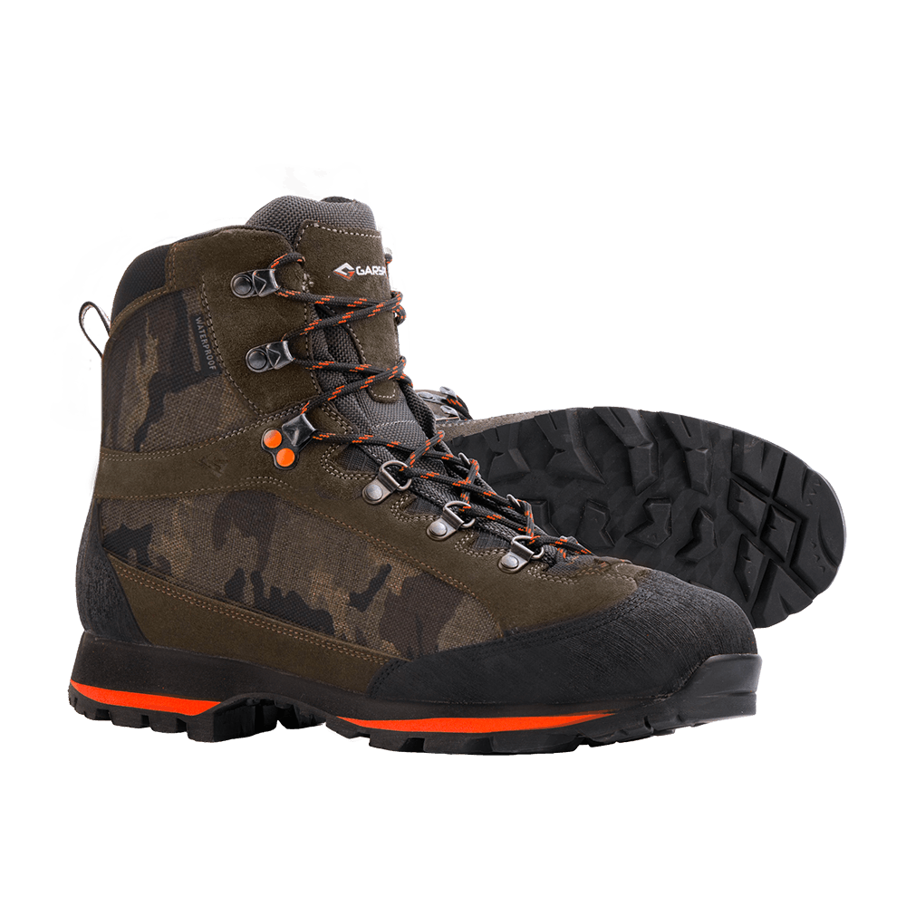 Scarpone camouflage da caccia impermeabile con suola Vibram Faloria Camo Mid