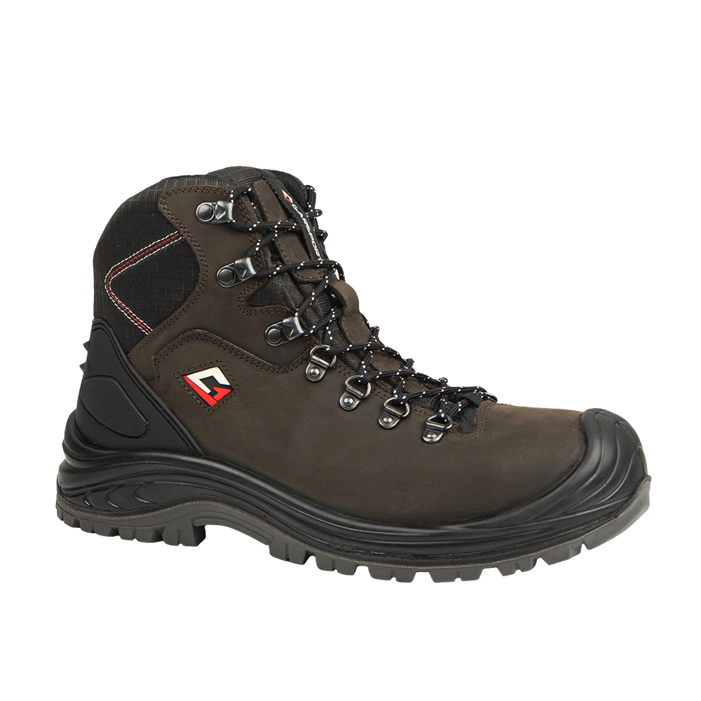 Trento Mid WR S7S brown waterproof safety work boots for construction and heavy duty work