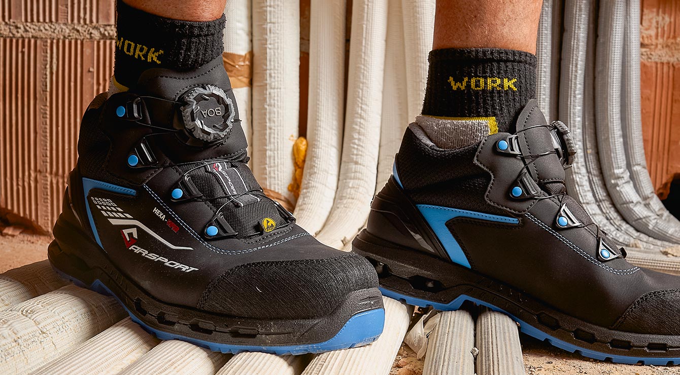 scarpe antinfortunistiche antistatiche Hexa-viper mid  S3S ESD BOA® Fit System
