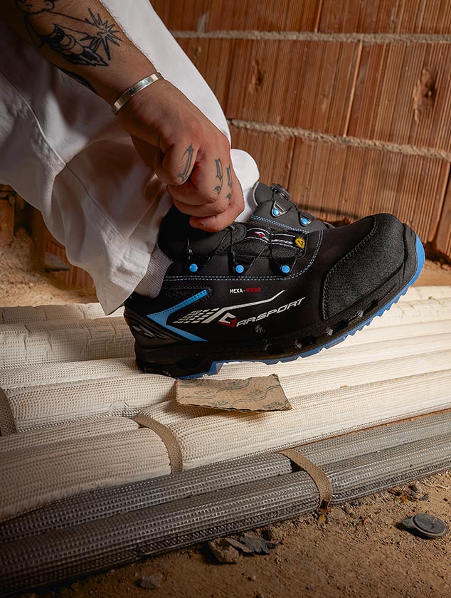 scarpa antinfortunistica bassa antistatica Hexa-viper low S3S ESD BOA® Fit System