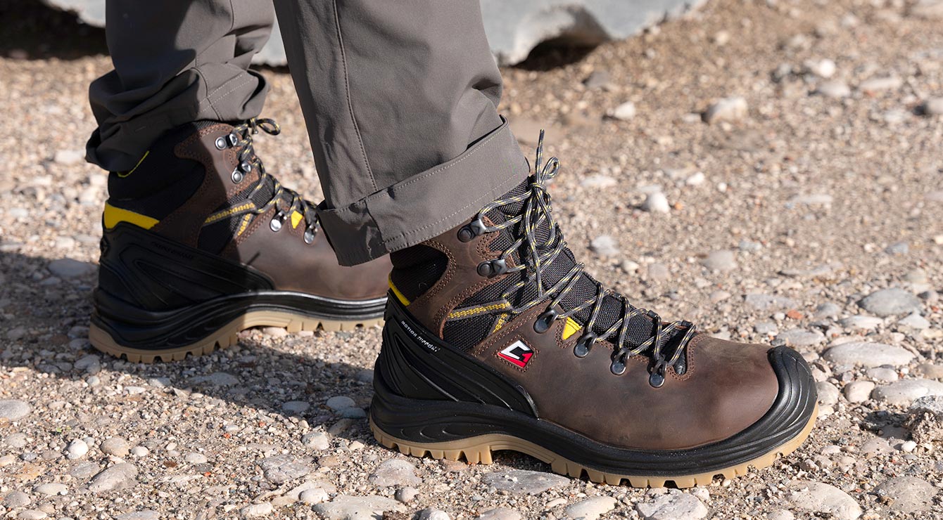 Chaussure de sécurité S3S mi-montante pour travaux lourds Chaussure de sécurité S3S mi-montante pour travaux lourds