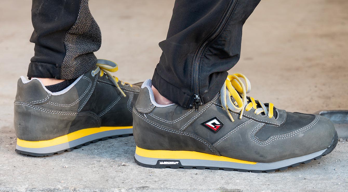Sneaker antinfortunistiche S1PS leggere e confortevoli con suola esclusiva Michelin in gomma/eva