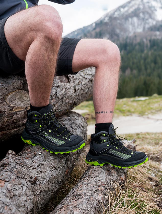 lightweight trekking boots, waterproof and breathable